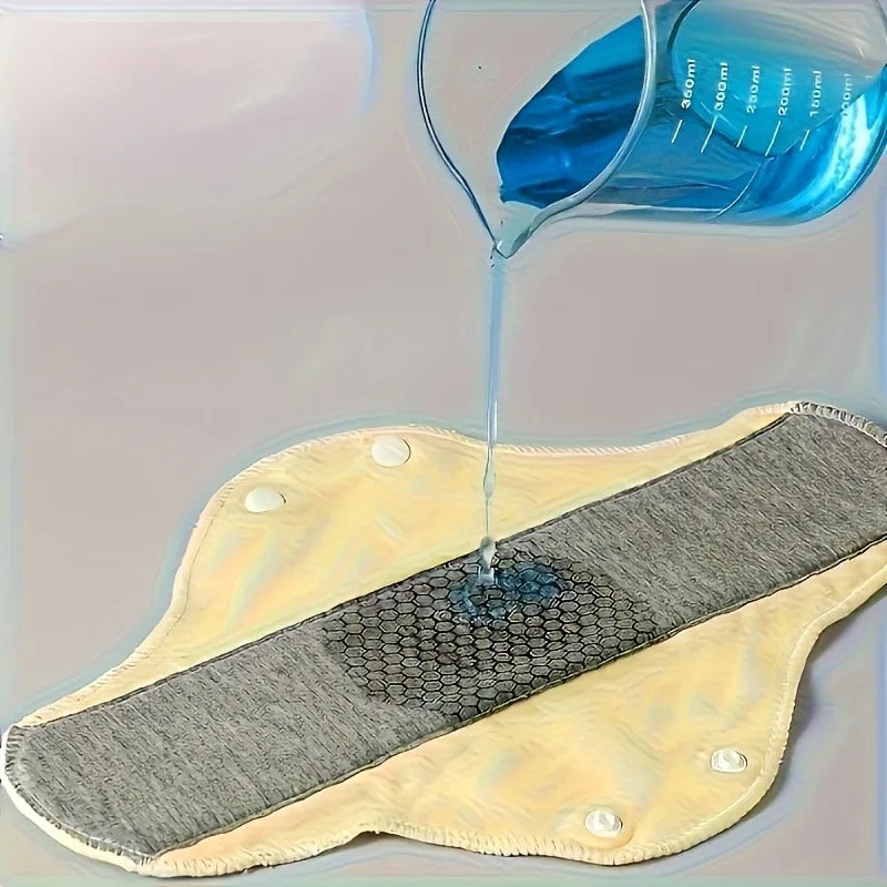 1/2pcs Reusable Feminine Pads, Graphene Pads Soft Comfortable Panty Liners Protective Pads for Women,for Overnight,Daily Use
