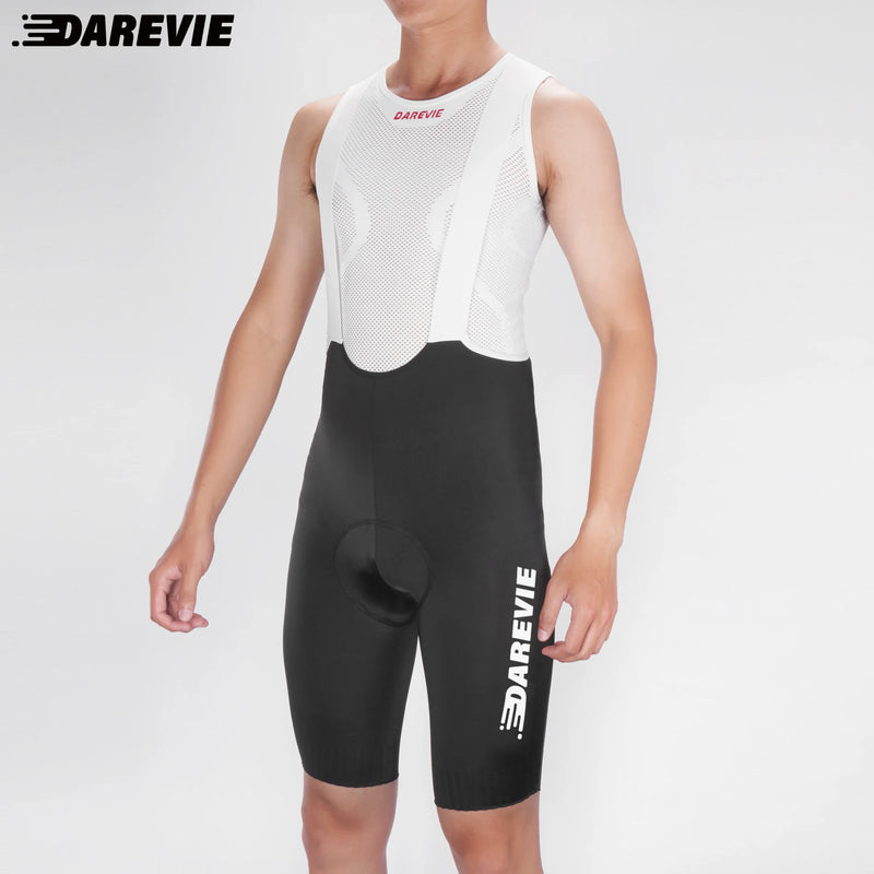 ខោជិះកង់ DAREVIE កម្រិតហ្វឹកហាត់ 80Kg/m³ Pad ខោជិះកង់បុរស ប្រឆាំងនឹងការរអិល លាតសន្ធឹង 4 ផ្លូវ ខោជិះកង់ស្ងួតរហ័ស