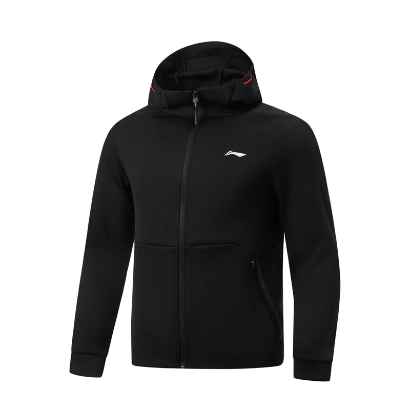 អាវ បុរស សម្រាប់ ហ្វឹកហាត់ Li-Ning មាន មួក 3D FITTING 100% Polyester មាន ហោប៉ៅ រ៉ូត អាវ កីឡា សម្រាប់ ហាត់ប្រាណ LiNing AWDW101