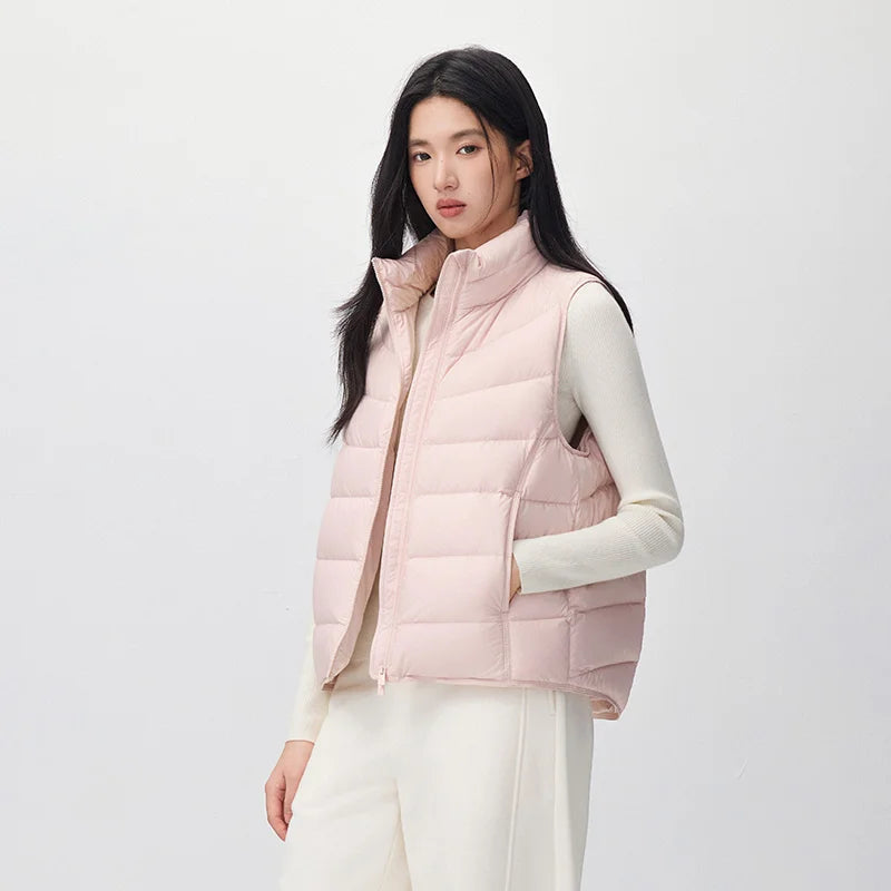 អាវកាក់ Semir សម្រាប់នារី ការពារទឹក ទម្ងន់ស្រាល ៩០ ភាគរយ ធ្វើពីរោមចៀម ក្រណាត់ទន់ ងាយស្រួលពាក់ប្រចាំថ្ងៃ រដូវរងាថ្មីឆ្នាំ ២០២៦