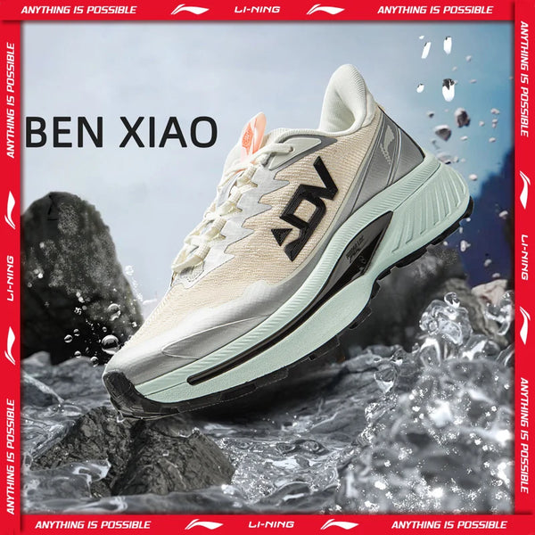 ស្បែកជើងរត់លើផ្លូវលំ Li-Ning សម្រាប់នារី BEN XIAO LN DWR ធន់នឹងទឹក មានខ្យល់ចេញចូលបានល្អ ស្បែកជើងកវែងឡើងភ្នំ LiNing ARNV016