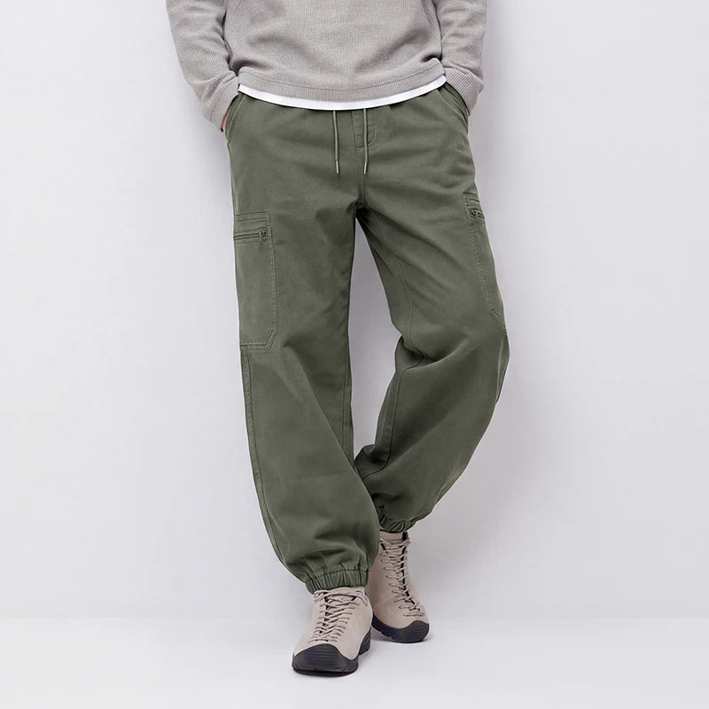 Semir Men Casual Pants Loose Fit Tapered Leg Drawstring Minimal Design Versatile Workwear 2026 New Winter Daily Wear