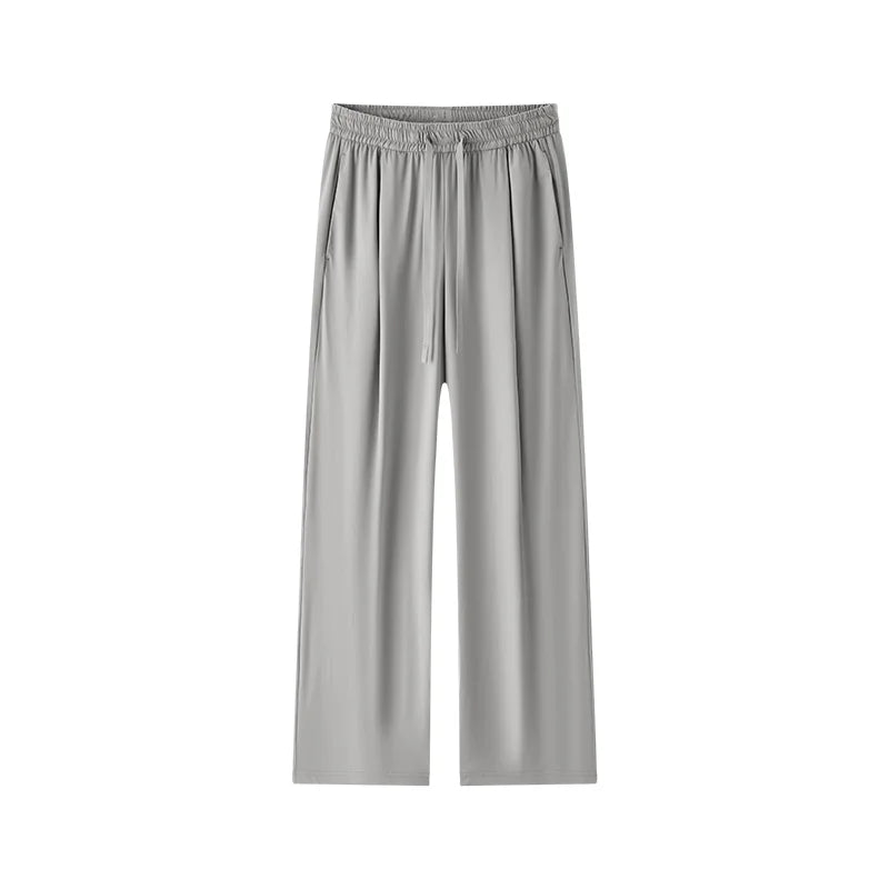 Semir Women Pants Wide 2026 Leg Knitted Loose Fit Elastic Waist Drawstring Urban Casual Everyday Style Soft Comfortable