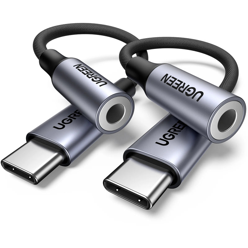 UGREEN USB Type C to 3.5mm DAC Chip Headphone Adapter USB C to 3.5 Aux Cable for PC for iPhone 15 Pro Max Macbook Samsung Galaxy