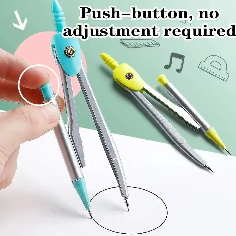 7 PCS Compass and Ruler Sets Triangle Ruler Protractor Rubber Student Exam Specific Ruler Box Set Ruler Set School Starts
