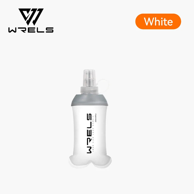 WRELS TPU Soft Folding Water Bottle BPA-Free Collapsible Flask Running Camping Hiking Travel Convenient Lightweight Water Bottle