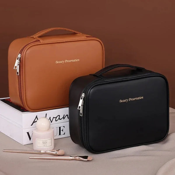 1pc Women's Cosmetic Bag Portable Storage Bag Large Capacity Luxury Makeup Bag Travel Organizer Essentials Toiletry Bags.