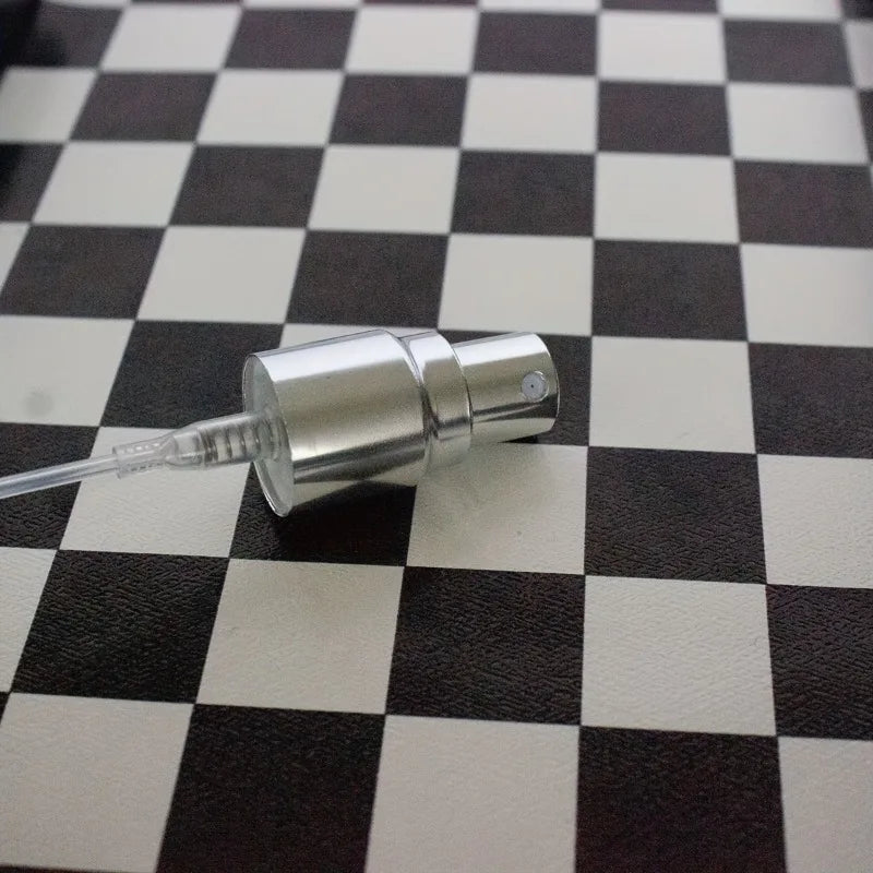 Premium Matte Mini Perfume Atomizer 1pc 10ml, LeakProof Nozzle, Metal Matte Material, Glass Inner Bottle, white、black and orange