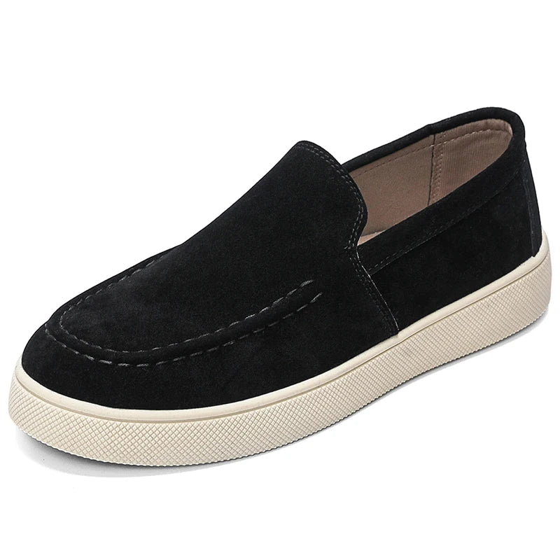 Men's slip on casual shoes four season new breathable soft-sole non-slip comfort outdoor walking shoes fashion sports board shoe