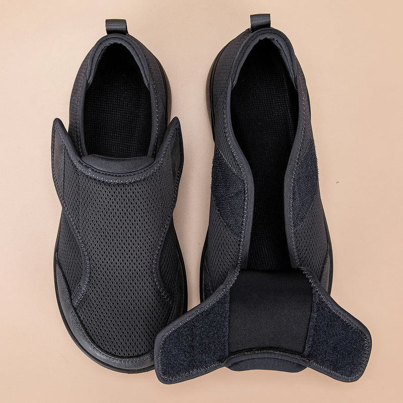 Wide Toe Box Shoes Men Women Non Slip Easy on Diabetic Shoes Swollen Feet Orthopedic Walking Shoes Relieves Pressure on Bunions