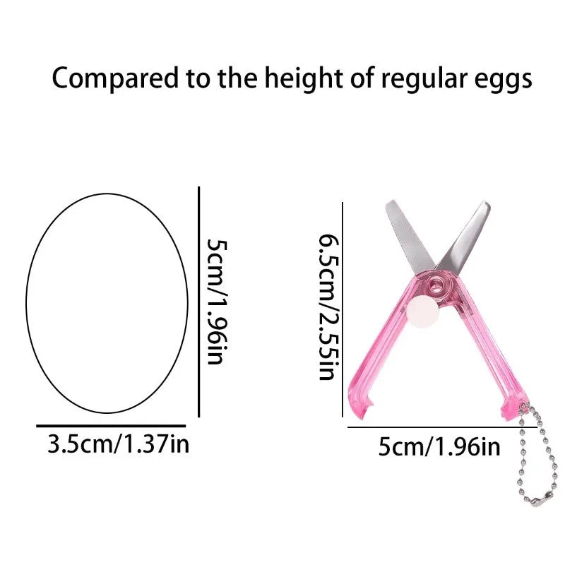 1pc Portable Retractable Mini Scissors Keychain, Lightweight Craft Cutting Pendant, Bag Charm Gift for Friends Classmates.
