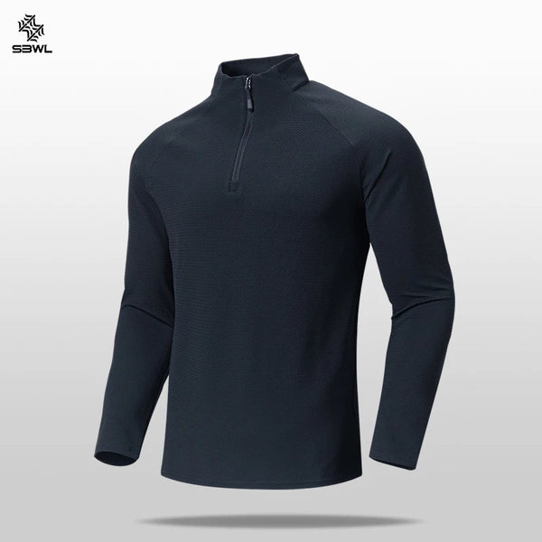 SBWL New High Quality Waffle Plaid Autumn Winter With Warm Long Sleeve T-Shirt Fashion Outdoor Sports Ski Warm Shirt Tops