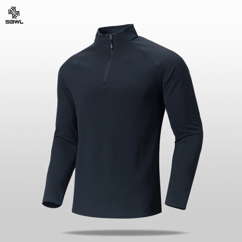 SBWL New High Quality Waffle Plaid Autumn Winter With Warm Long Sleeve T-Shirt Fashion Outdoor Sports Ski Warm Shirt Tops