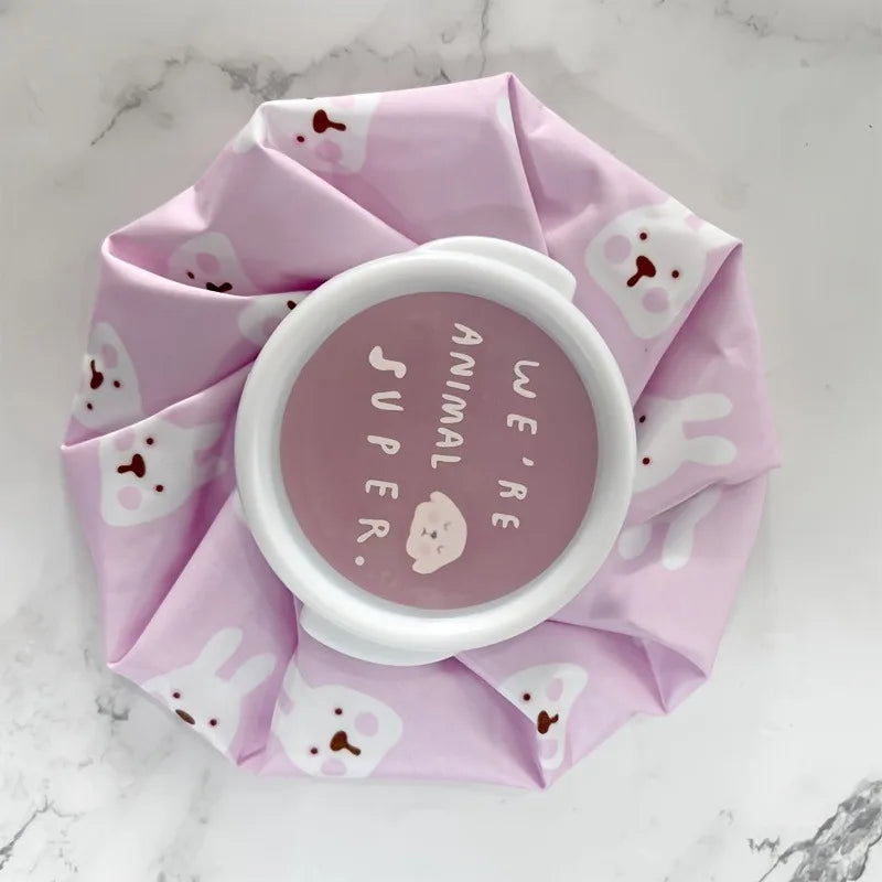 1pc Reusable Ice Packs for Hot And Cold Use, Hot Water Bags for Injuries, Cold Compress Bags to Relax.4 kind of Cute Designs.