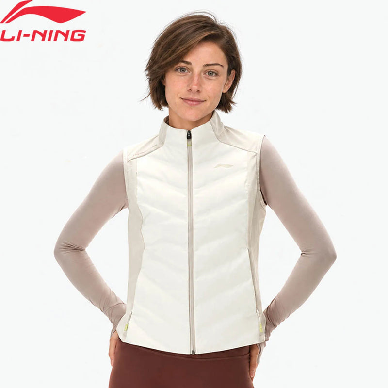 អាវកាក់រត់សម្រាប់នារី Li-Ning LN AEROSPACE WARM ទំហំធម្មតា ឆ្លុះពន្លឺ ស្រួលពាក់ ស្រាល ទន់ អាវកីឡា LiNing AMDW102