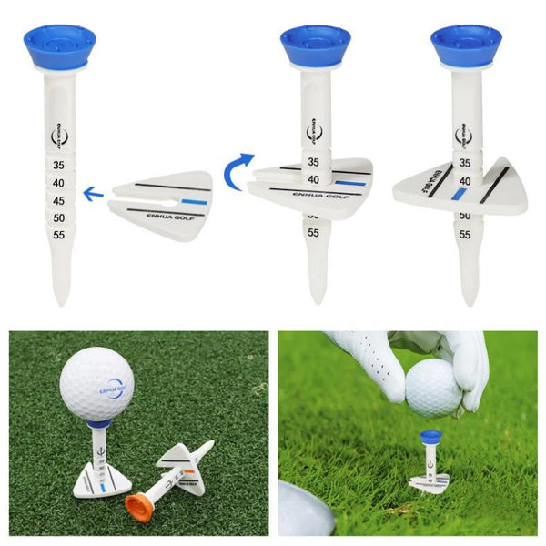 50pcs Golf Tees Rubber Holder 8.3cm Durable Sporting Goods Golf Auxiliary Accessories SJT01