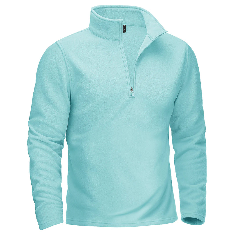 TACVASEN Turtleneck Fleece Sweatshirts Thermal Quarter-Zip Lightweight Pullovers Casual Warm Breathable Hiking Golf Sweaters
