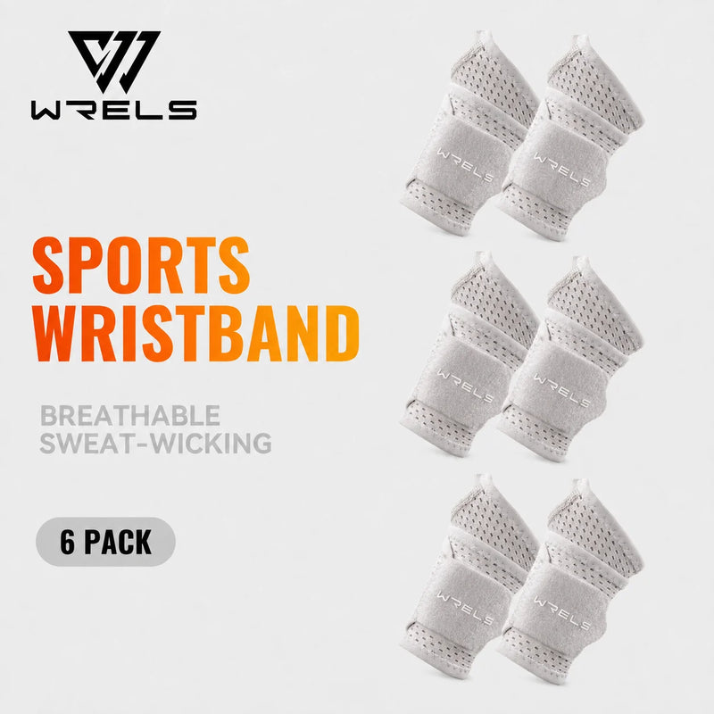 WRELS Compression Wristband Adjustable Wrist Brace Breathable Carpal Tunnel Pain Relief Sports Workout Sports Wrist Support