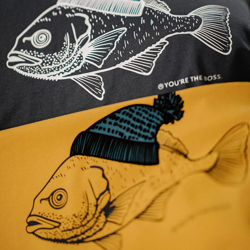 Maden Vintage Flocked Print Short-sleeved T-shirts Animal Pattern Cotton Round Neck Tops for Men's Summer Casual Loose Fit Tee