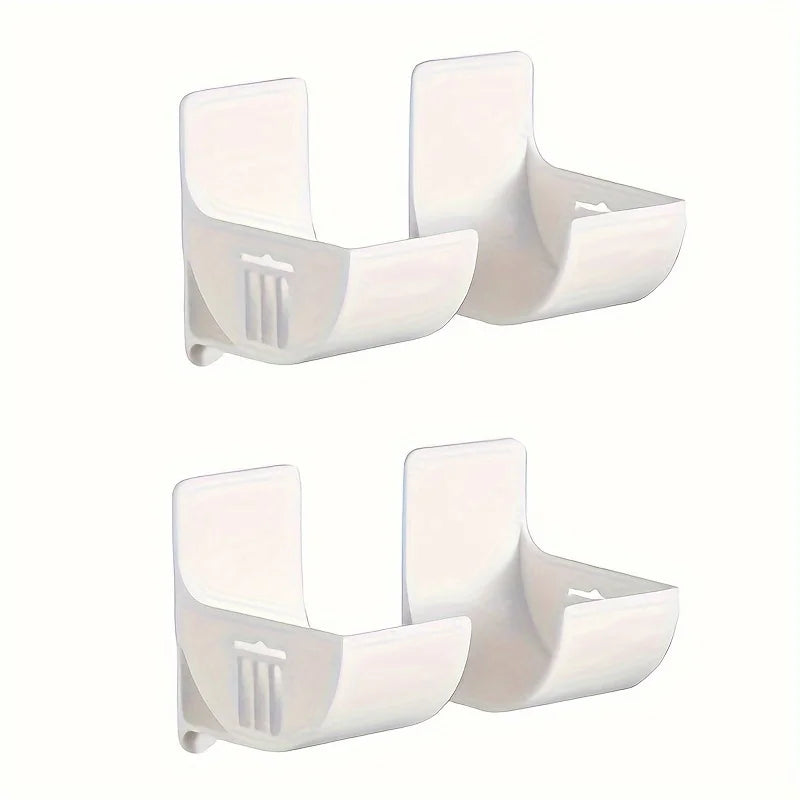 4pcs Over-the-Door Cabinet Organizer, No-Drill Adjustable Kitchen Countertop Storage Rack, Trash Bags, Umbrellas,Storage Rack.
