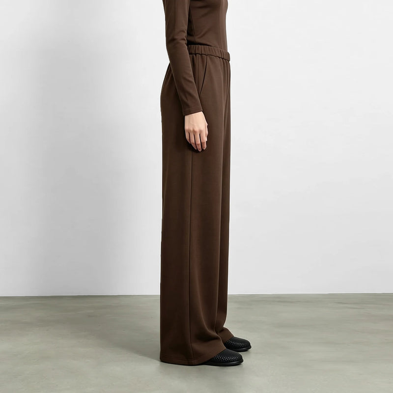 Amii Women's Trousers Loose Fit Elastic Waist Wide Leg Pants Autumn Casual Versatile Relaxed Comfortable Woman Pants 12653007