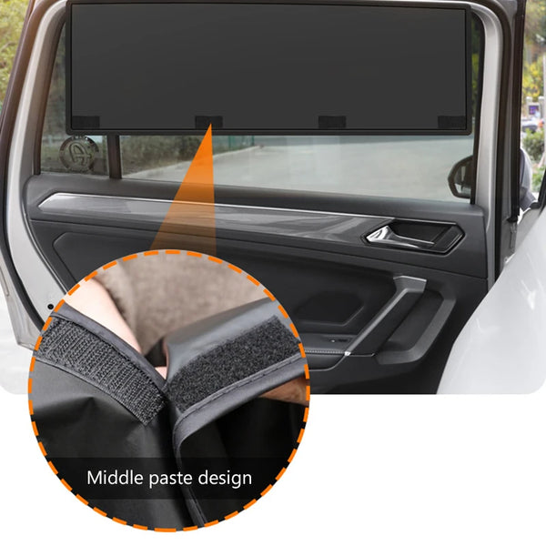 SEAMETAL Magnetic Car Sunshade Cover Thicken Middle Paste Design UV Protection Curtains Sun Shield Covers for Car Accessories