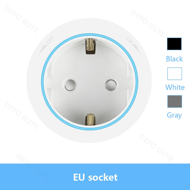 Power Track Socket EU/FR/Italy/Israeli USB Type-C Round Romovable Adapter Home Kitchen Wall Mounted Universal Electrical Outlet
