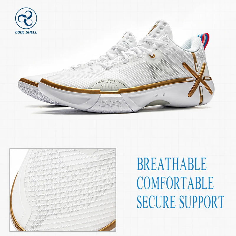 ស្បែកជើងបាល់បោះបុរស Li-Ning WADE SHADOW 6V2 នៅលើទីលាន BOOM Cushion ស្បែកជើងកីឡាដែលអាចពាក់បាន ស្បែកជើងប៉ាតា LiNing Stable Support Sneakers ABPV021