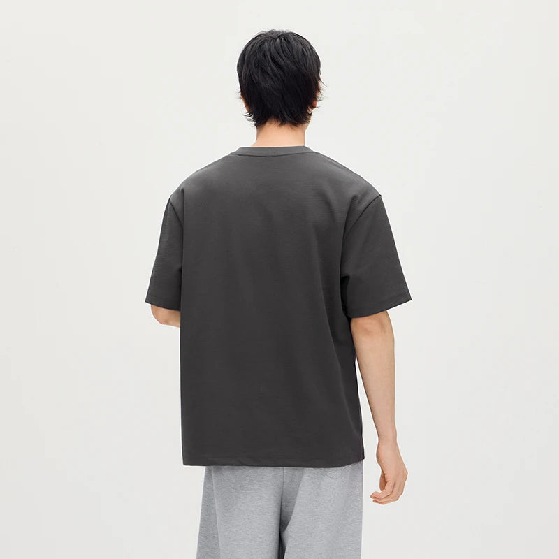 Semir Men Tshirt Henry Neck Half Placket Cool Feeling Breathable Solid Knit 2026 Summer Casual Top