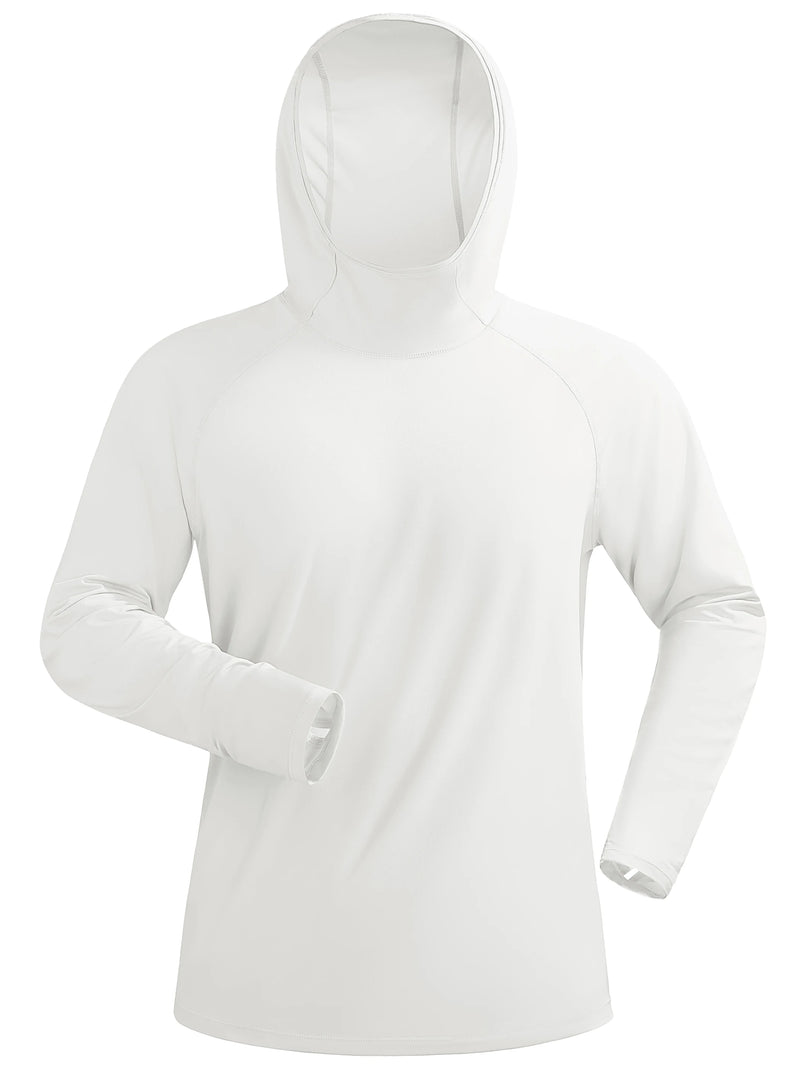 TACVASEN Men's UPF 50+ T-shirts Quick Dry Hoodie Long Sleeve Rash Guard Sun Protection SPF Quick Dry Hiking Swim Fishing Shirt