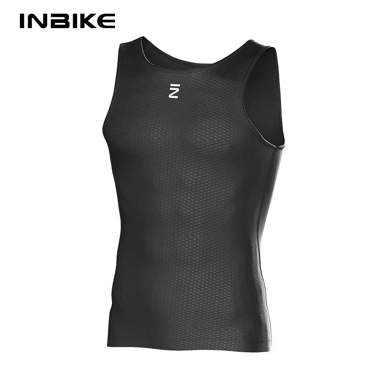 INBIKE Man Cycling Base Layer Sleeveless Quick Dry Bicycle Undershirts Vest Road Bike MTB Clothing Mesh Cycle Underwear Clothes