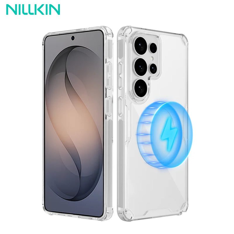 NILLKIN For Samsung Galaxy S26 Ultra Magsafe Case Nature Pro Lens Protection Back Cover For Samsung S26/S26+ Magnetic Case