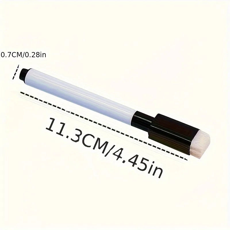 5/10pcs Erasable Whiteboard Marker Pens with Built-In Eraser - Non-Toxic Suitable for Whiteboard, Panels, Plastic Boards.