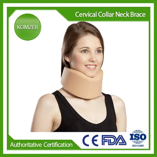 Neck Brace Foam Cervical Collar Adjustable Soft Support Collar for Men, Women and Sleeping, Relieves Pain and Pressure in Spine