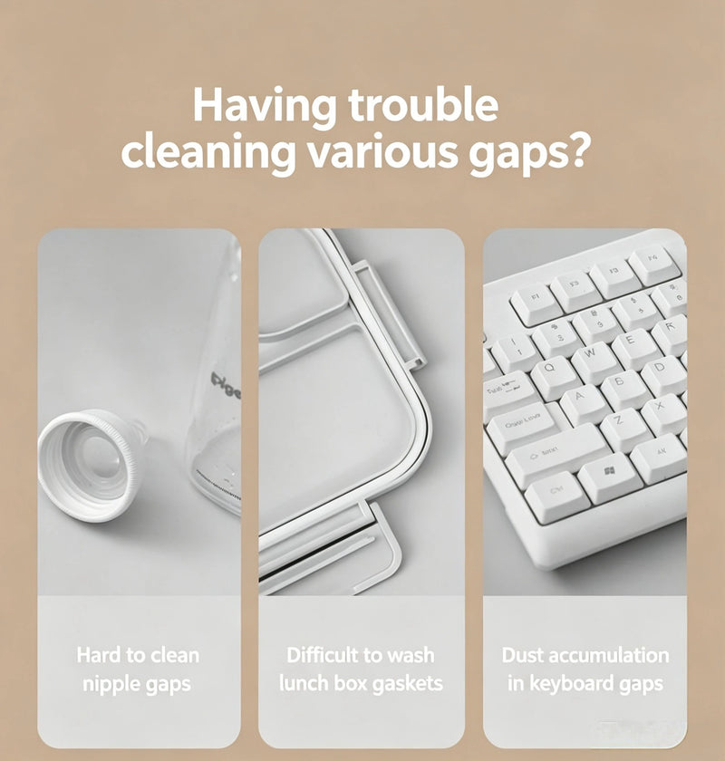 Cup Cap Keyboard Gap Brush Curling Cup Cap Brush Air Cushion Comb Cleaning Brush Bottle Cap Groove Gap Multi Purpose Brush