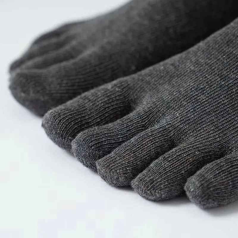 WRELS 1/2/3 Pairs Running 5 Finger Socks Moisture Wicking Toe Socks Women Anti‑Blister Breathable Hiking Athletic Crew Socks
