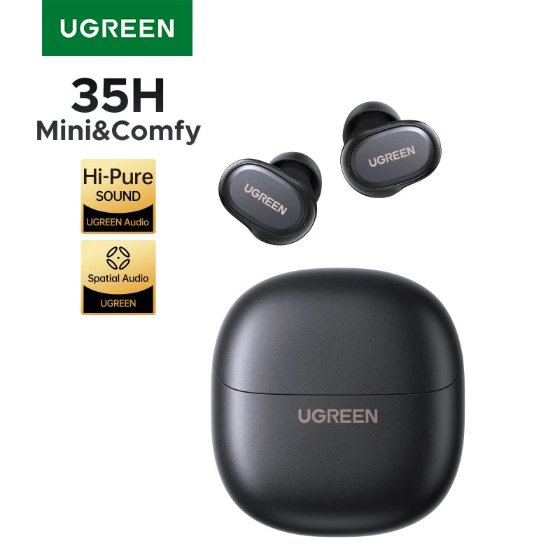 UGREEN Dots Wireless Earbuds Bluetooth 6.0 in Ear Buds Light Weight Headphones,Deep Bass Sound, 35H Play, Earphones With APP