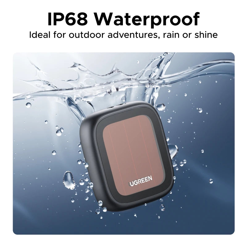 UGREEN Finder Pro Tracker Tags (iOS Only) Solar Powered Bluetooth Air Smart Tags Item Finder Compatible with Apple Find My