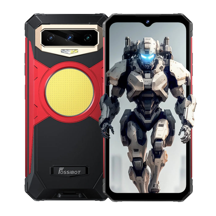 FOSSiBOT F102 Rugged Smartphone 16500mAh 20GB+256GB Android 13 Cell Phone 120HZ 6.58 FHD+IPS Display Helio G99 Mobile Phone NFC Red CHINA