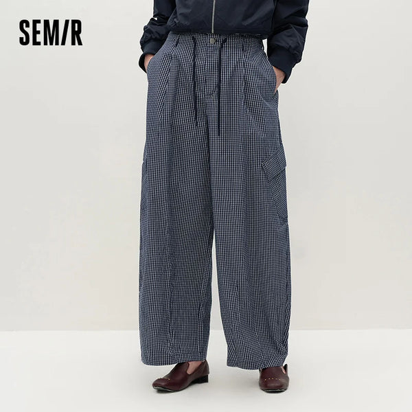 ខោស្ត្រី Semir រាងមូល រលុង បែប Retro Street Cargo Urban Workwear Style ខោរដូវស្លឹកឈើជ្រុះ សម្រាប់ពាក់ប្រចាំថ្ងៃ 2026