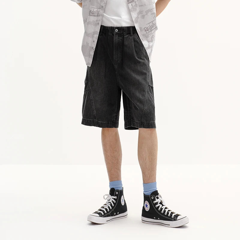 Semir Men Pants Denim Loose Waist Binding Elastic Drawstring Casual Style Soft Comfortable Daily Wear 2026 Summer Fashion Top