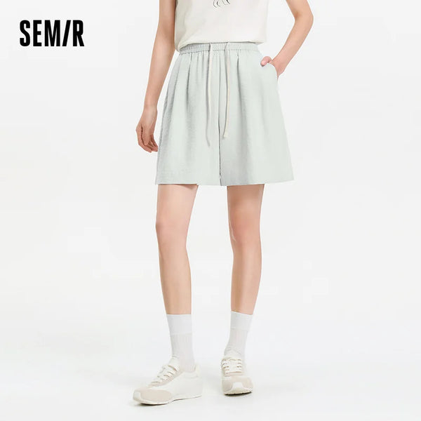 ខោខ្លីនារី Semir ឆ្នាំ ២០២៦ ចង្កេះយឺត រំយោល រចនាបថធម្មតា