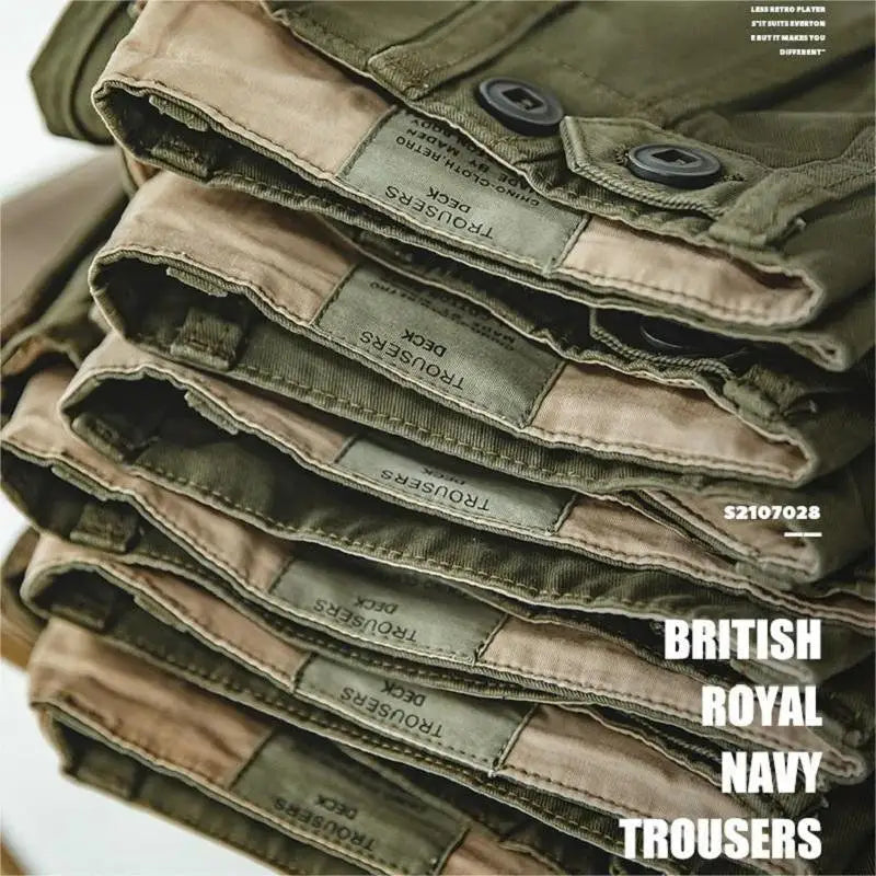 ខោ Maden Vintage Tactical Cargo៖ ខោជើងវែងកប្បាស ១០០% មានហោប៉ៅធំសម្រាប់ស្លៀកតាមផ្លូវ