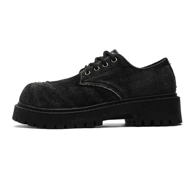 Men's Shoes New Four Seasons Versatile Casual Non-Slip Wear-Resistant Comfort Outdoor Shoes Youth Fashion Thick Sole Tide Shoes