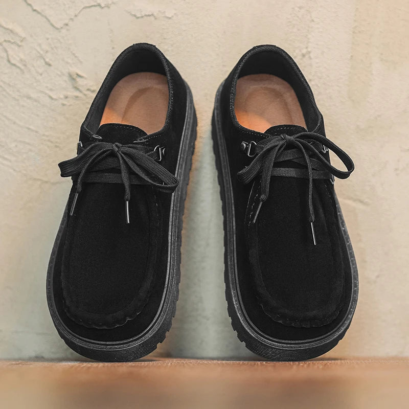Men's thick-sole casual shoes Four seasons new flat Anti slip outdoor walking shoes Fashion light soft soled sports tide shoes