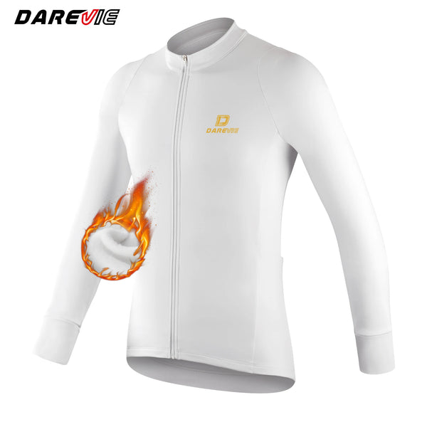 អាវយឺតជិះកង់ DAREVIE សម្រាប់បុរស ការពារកម្ដៅថ្ងៃ PRO Level ធន់នឹងកម្ដៅថ្ងៃ ការពារកាំរស្មីយូវី មិនរអិល សម្រាប់រដូវរងា