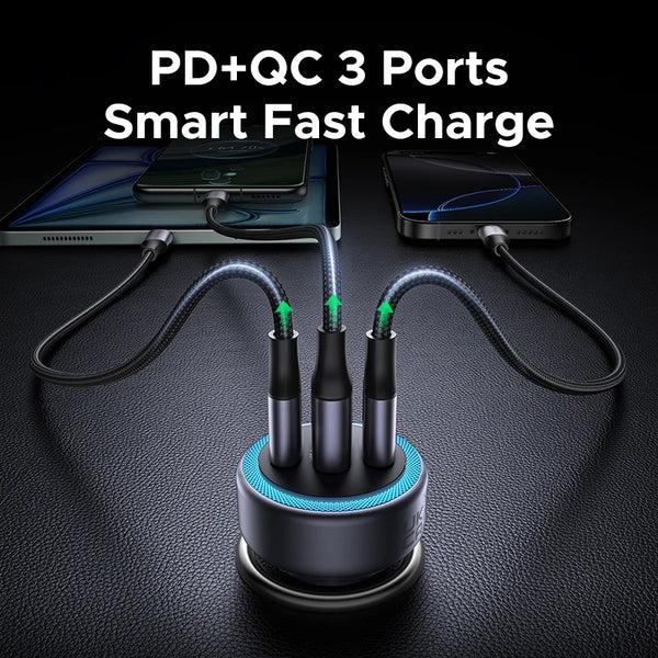 ឆ្នាំងសាករថយន្ត UGREEN PD30W USB C Fast Charger សម្រាប់ iPhone 17 16 សាកលឿនសម្រាប់ទូរស័ព្ទចល័ត ឆ្នាំងសាករថយន្ត USB C