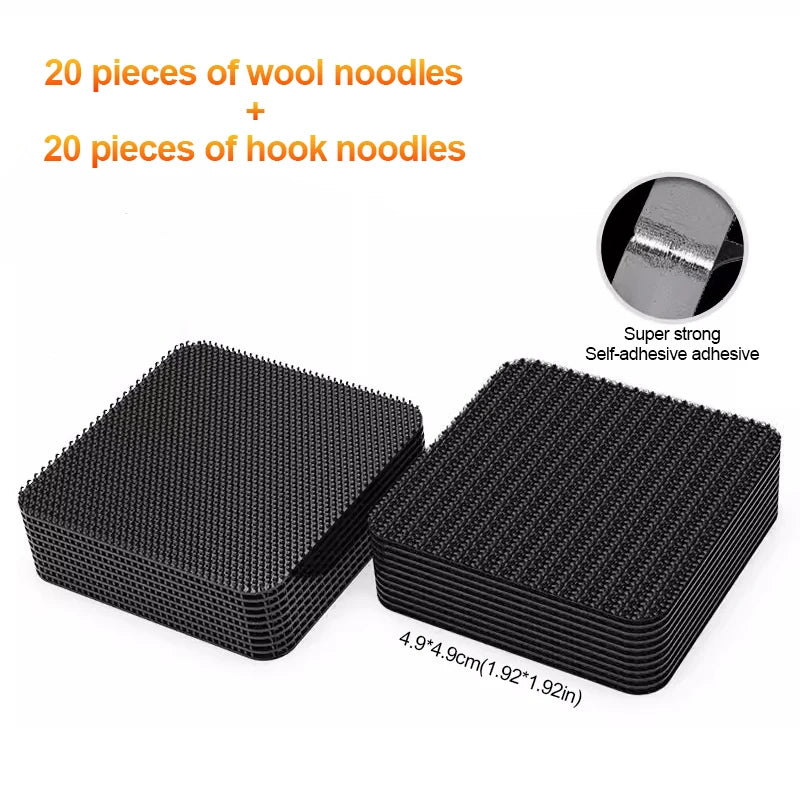 SEAMETAL Double Faced Car Carpet Fixing Stickers High Adhesive Auto Carpet Fixed Patches Home Floor Foot Mats Anti Skid Tapes