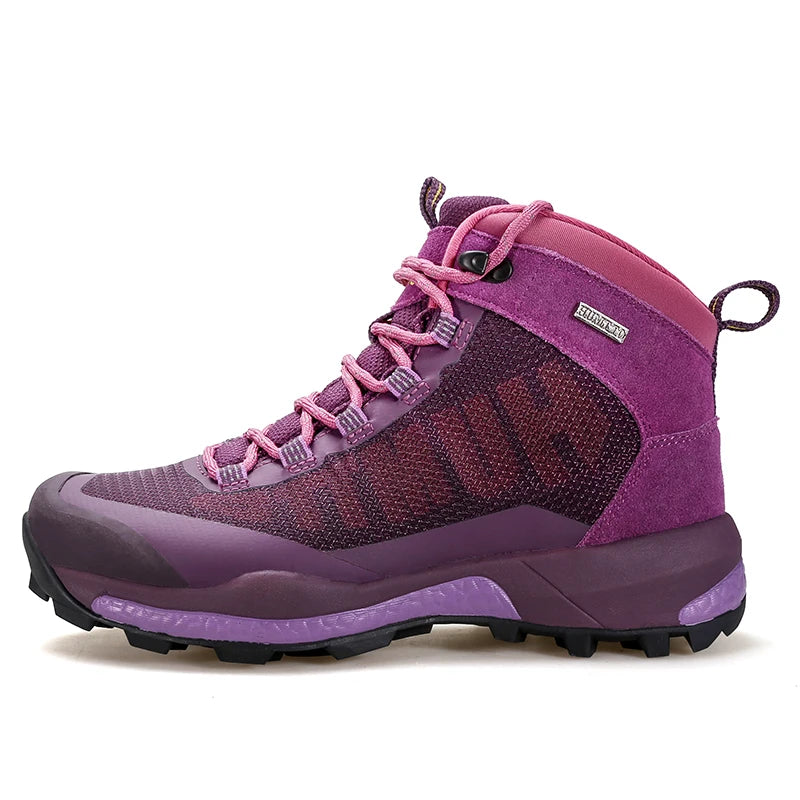 HUMTTO Waterproof Hiking Ankle Boots for Women New Winter Designer Climbing Woman Sneakers Sport Trekking Walking Womens Shoes