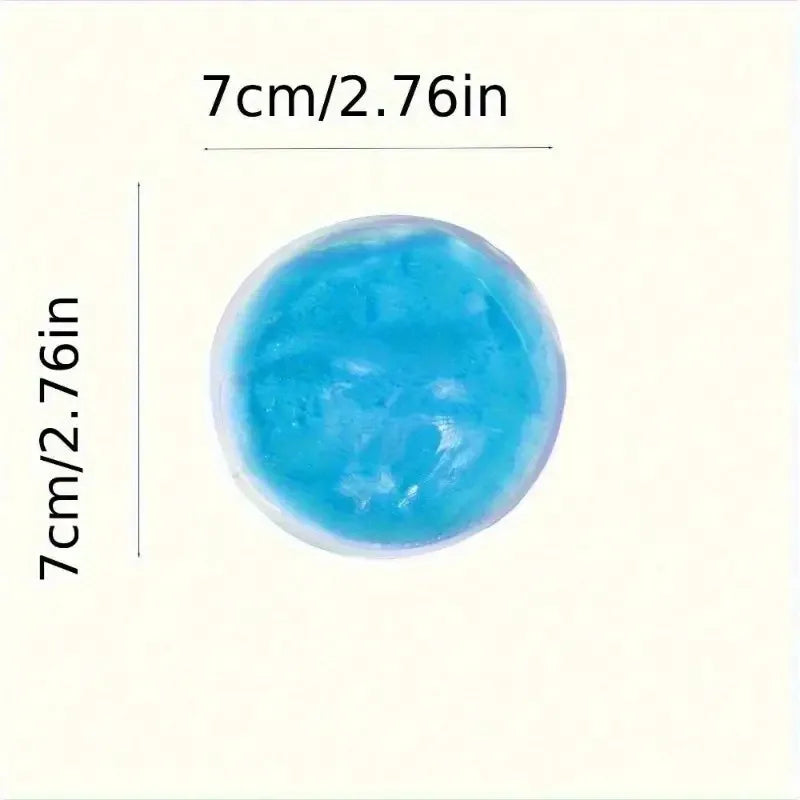 2/4pcs Reusable Round Gel Ice Packs Hot Cold Therapy For Face Wisdom Tooth Pain Post Mastectomy Head Wrap,Cold compress bag